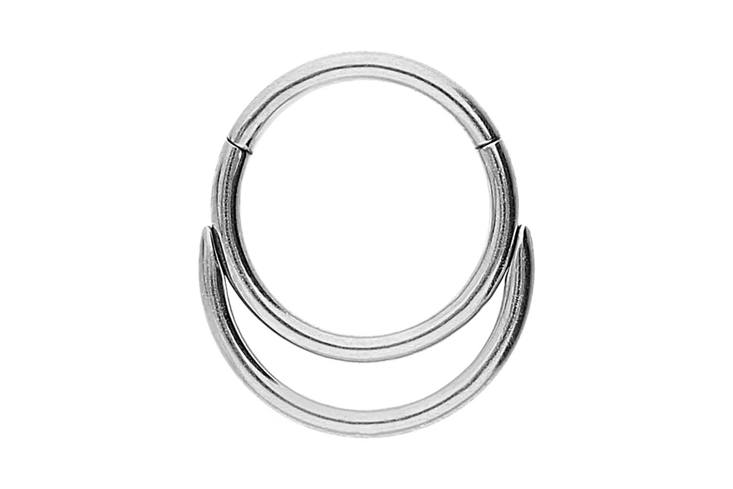 Chirurgenstahl Segmentring Clicker Piercing DOPPELRING